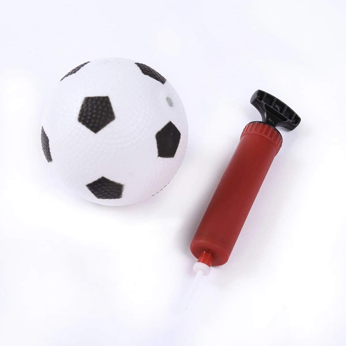 Folding Mini Soccer Goal Post Net Set with Pump T68673
