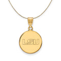 14k Yellow Gold Disc Necklace - 20 Inch N2305