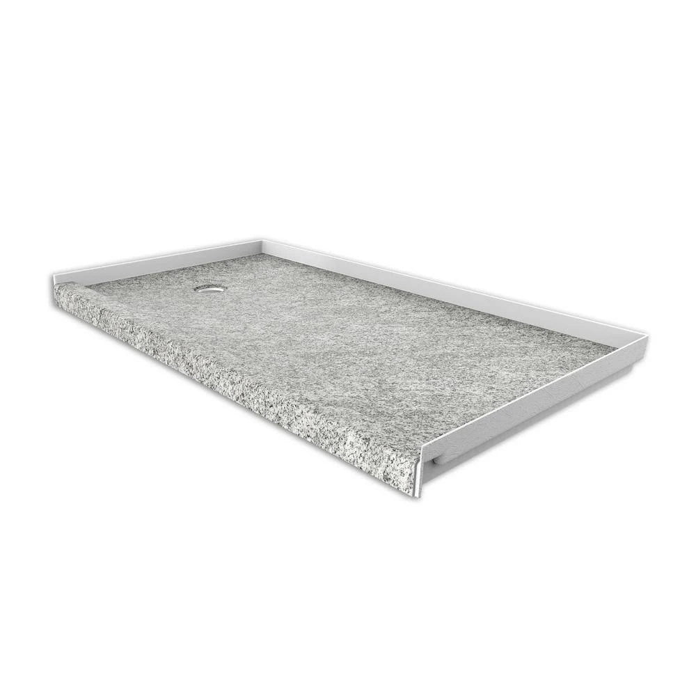 Single Threshold Shower Base with Left Hand Drain I145
