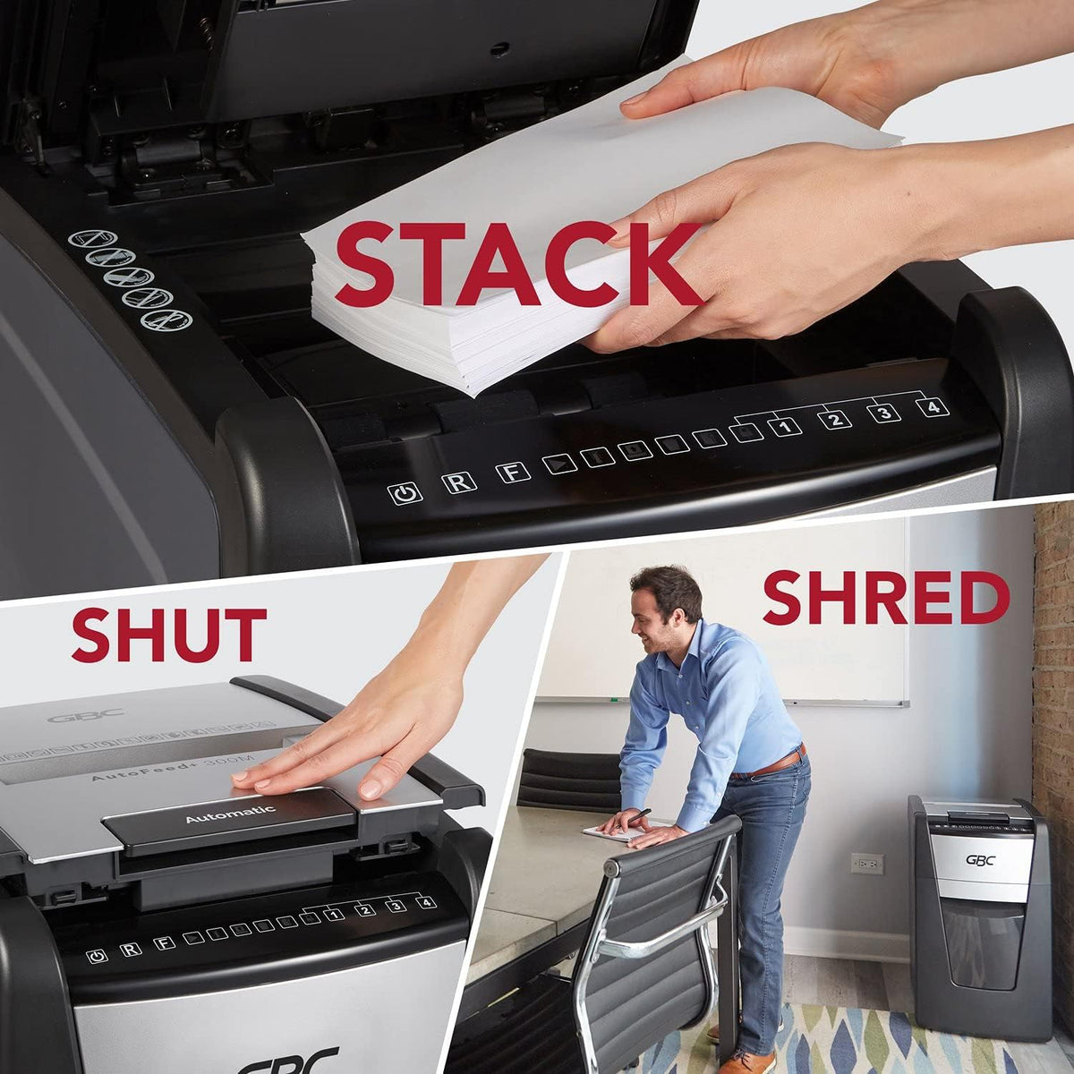 300 Sheet Capacity Micro-Cut Paper Shredder O9455