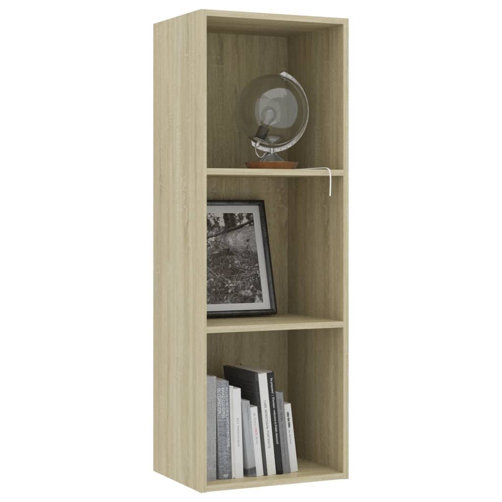 3-Tier Book Cabinet Sonoma Oak Chipboard L1947