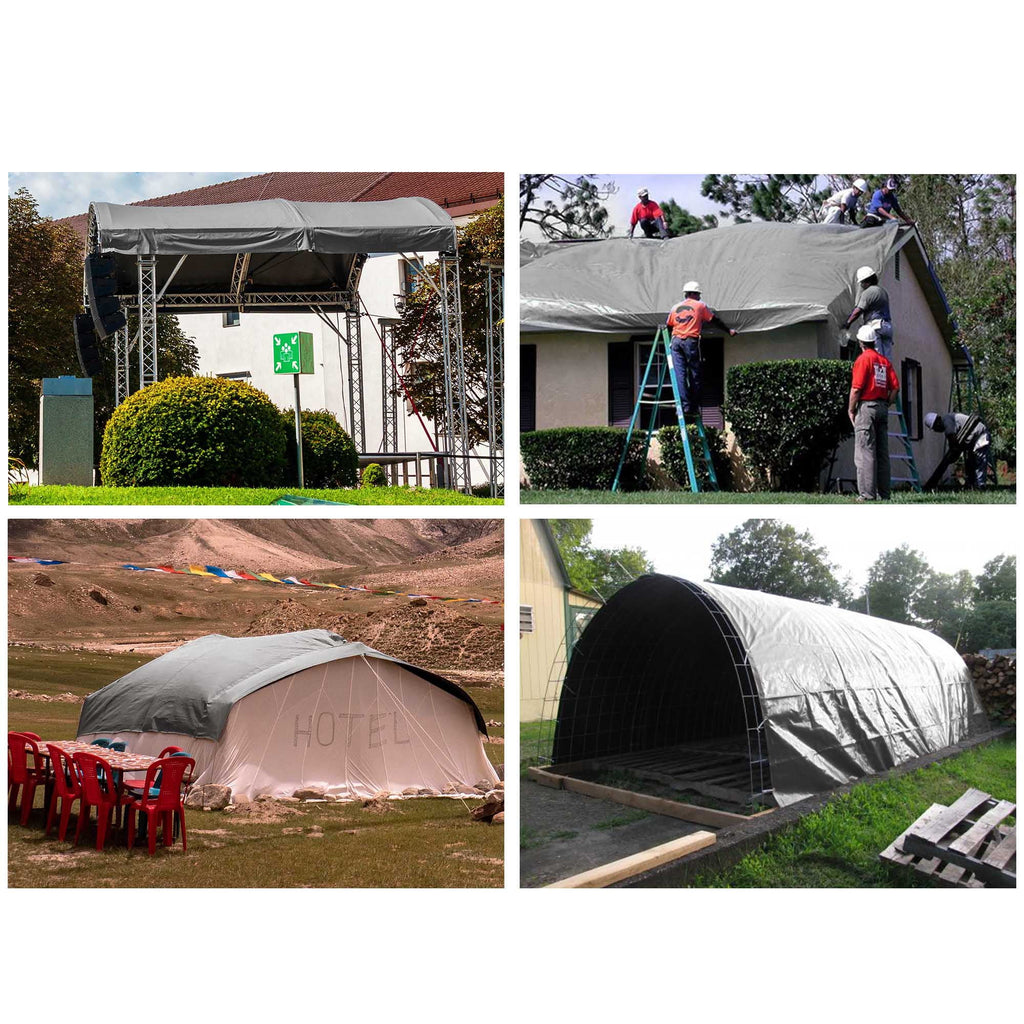 20x30' 14 Mil Heavy Duty Reinforced Poly Tarp Waterproof Cover M672