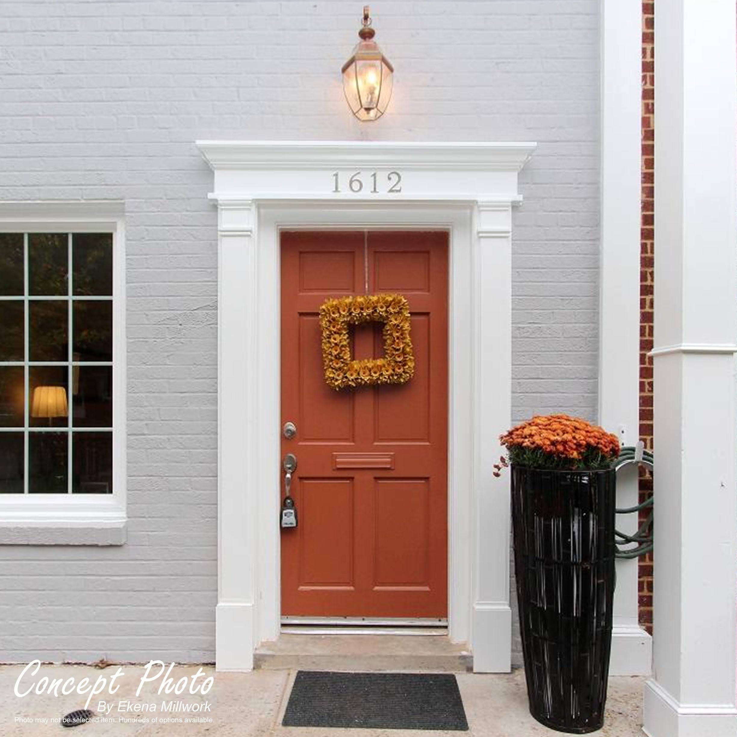 Smooth PVC Pilaster with Decorative Capital and Base (Pair) C938851