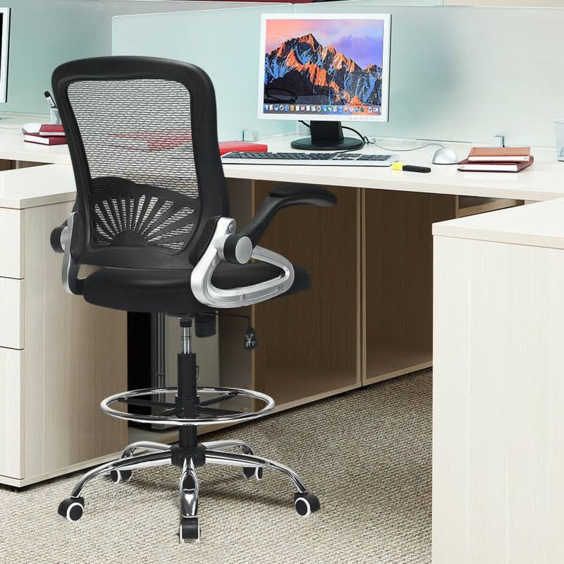 Adjustable Height Mesh Drafting Chair P890106