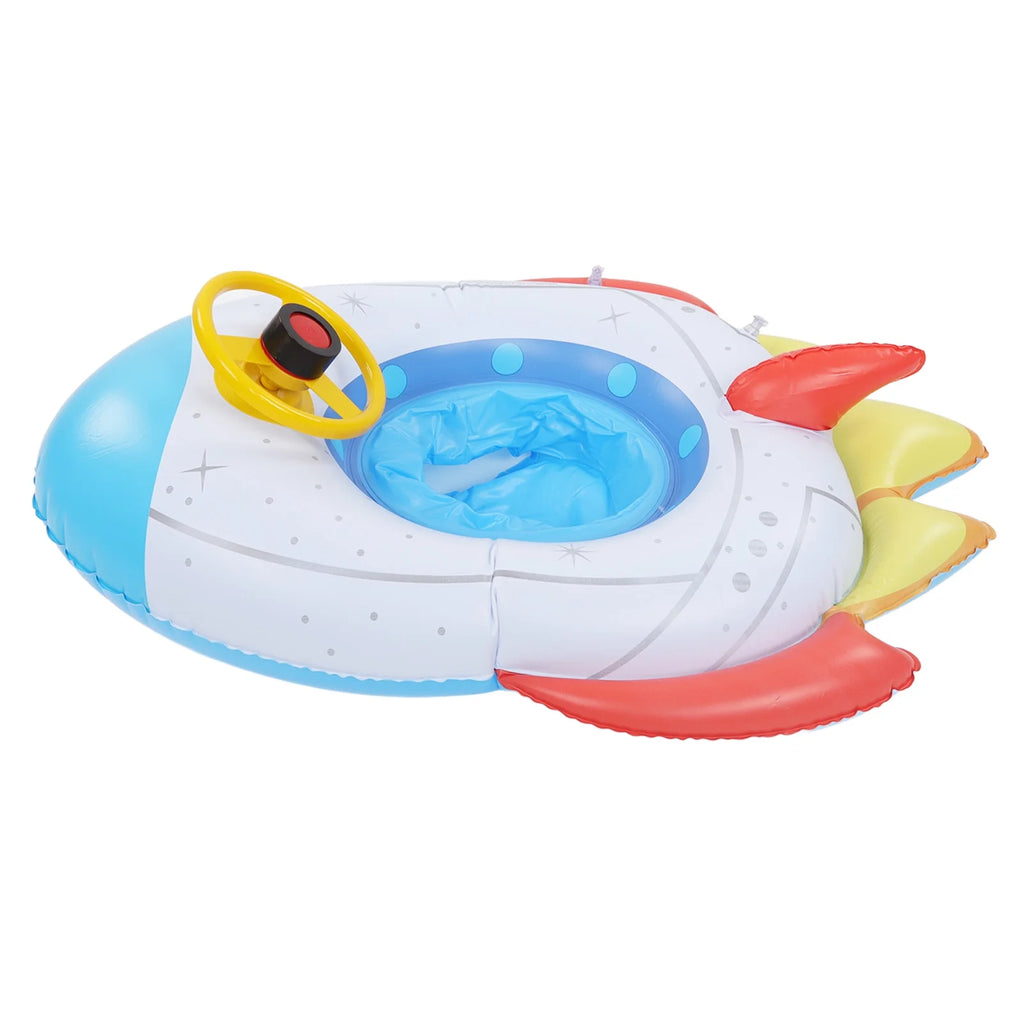 Inflatable Spaceship Pool Float with Steering Wheel K46646