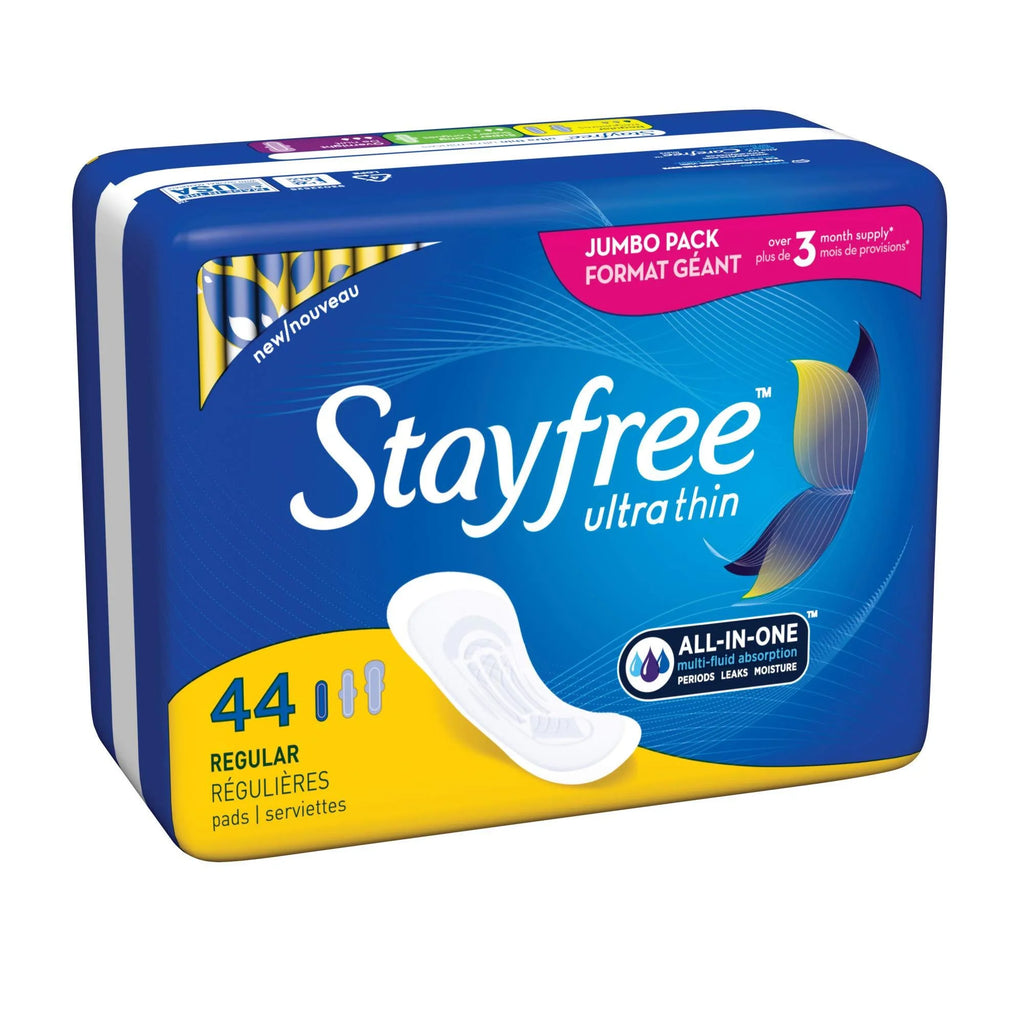 Ultra Thin Regular Wingless Pads, 44 Count (Pack of 4) Z72757