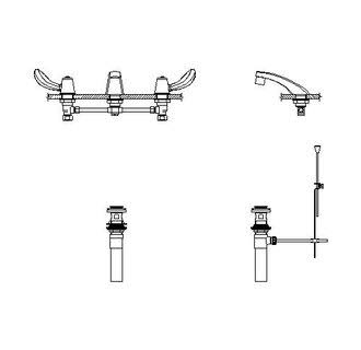 Chrome Gooseneck Widespread I73131