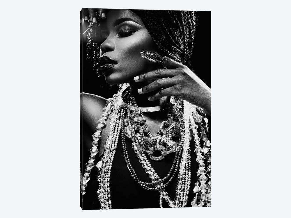 Canvas Wall Decor Prints - Glitter Female Portraits Art J400946