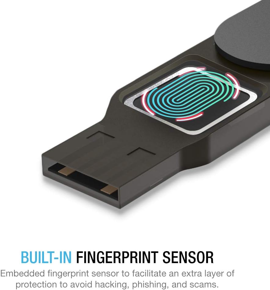 Black FIDO2 Security Key USB A A16307
