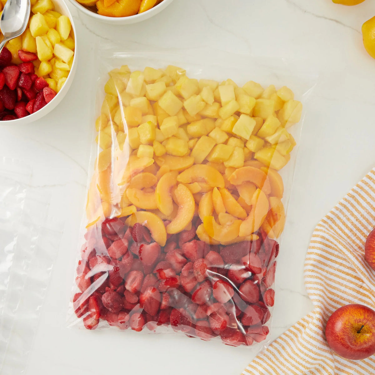 120-Pack Clear Plastic Self-Sealing 2 Gallon Storage Bags with Zip Top Lock Z188264