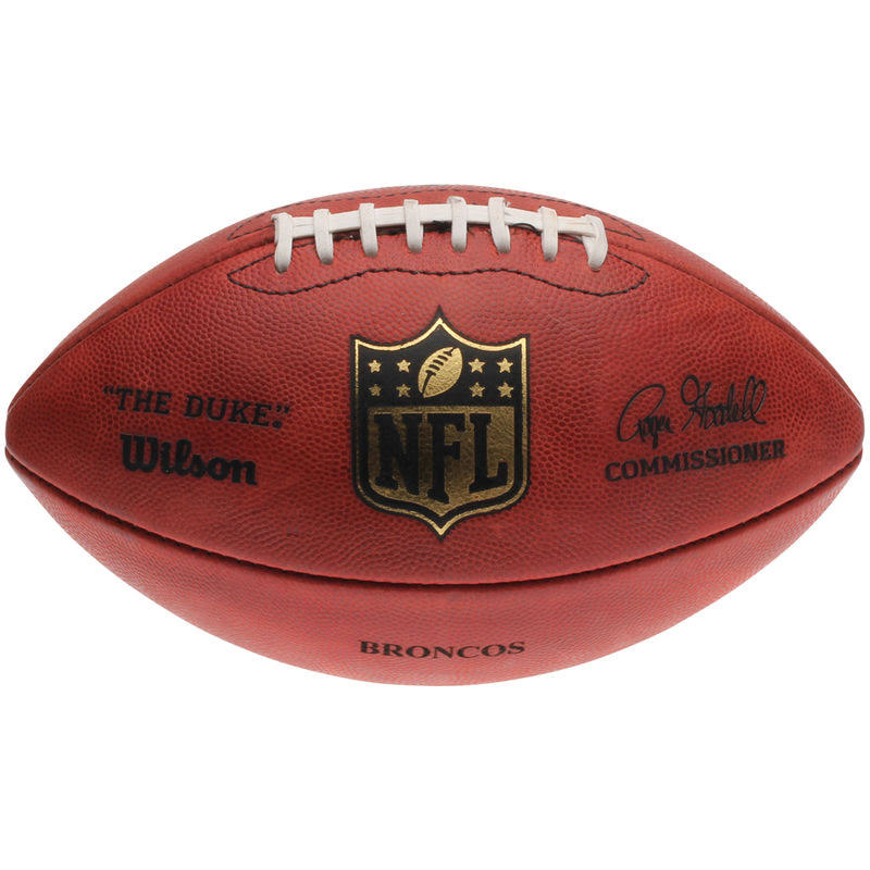 Wilson Denver Broncos The Duke Official Size Replica Game Football O9418