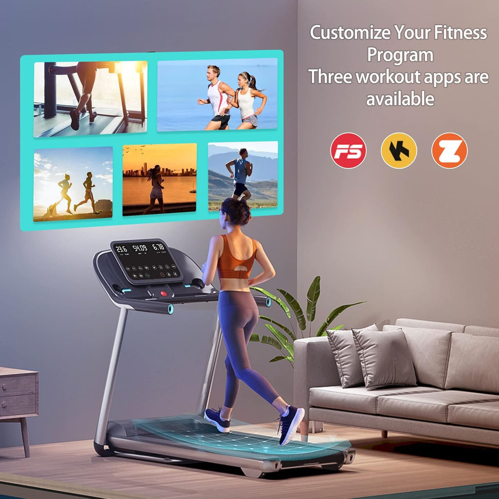 Folding Treadmill with Incline Electric Motorized Treadmill K29720