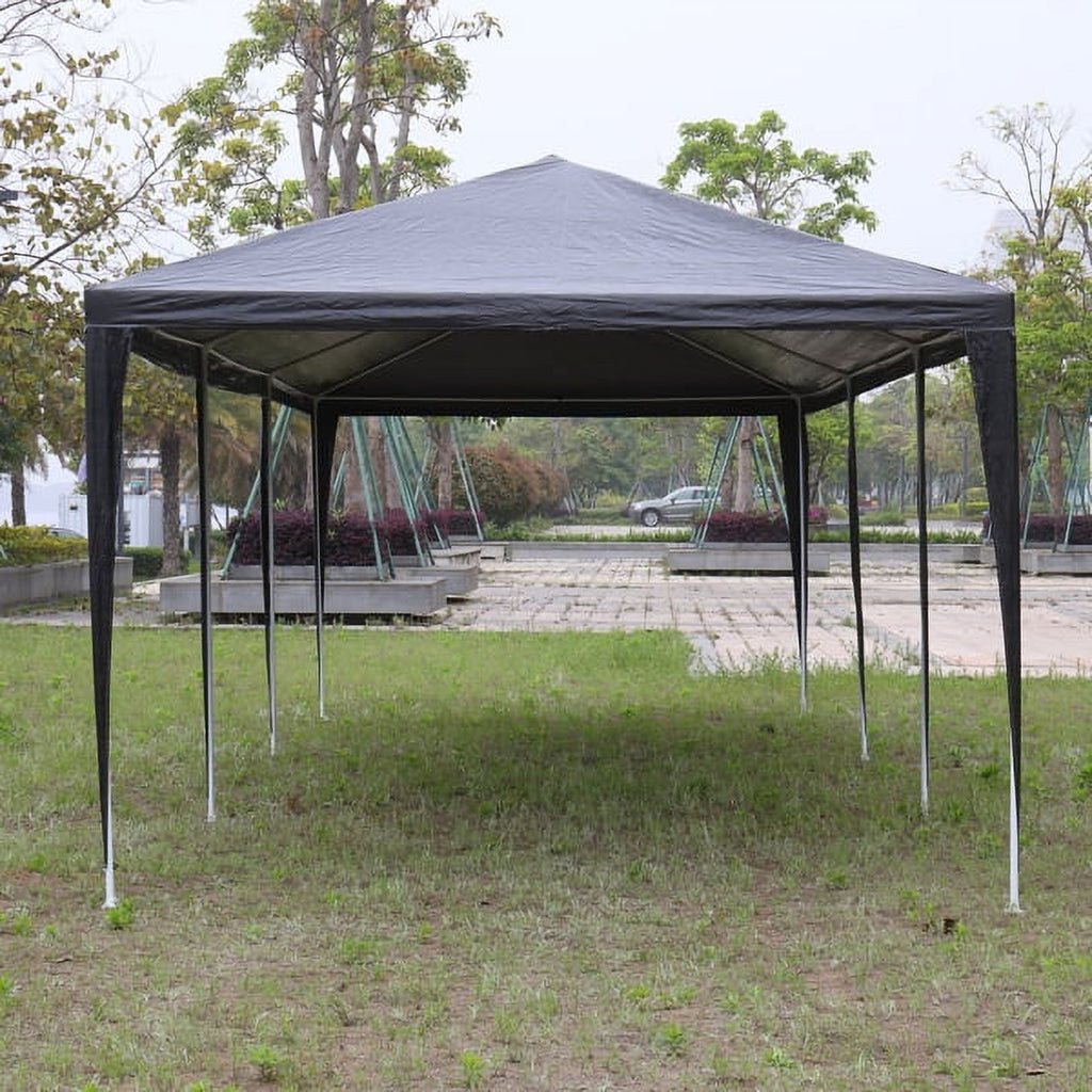 Black 10'x30' Outdoor Party Tent with 8 Removable Sidewalls Y1924