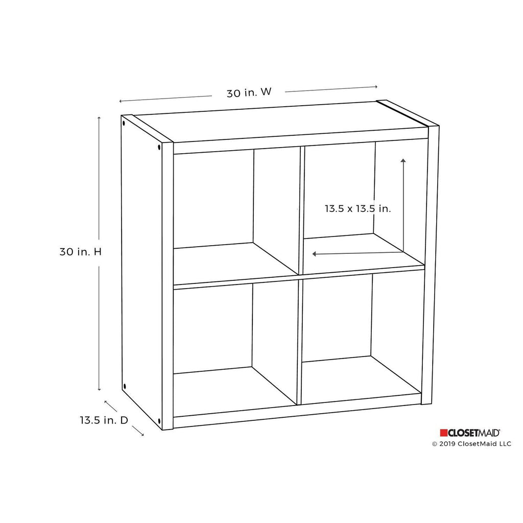 Bleached Brown Cube Bookcase S6759