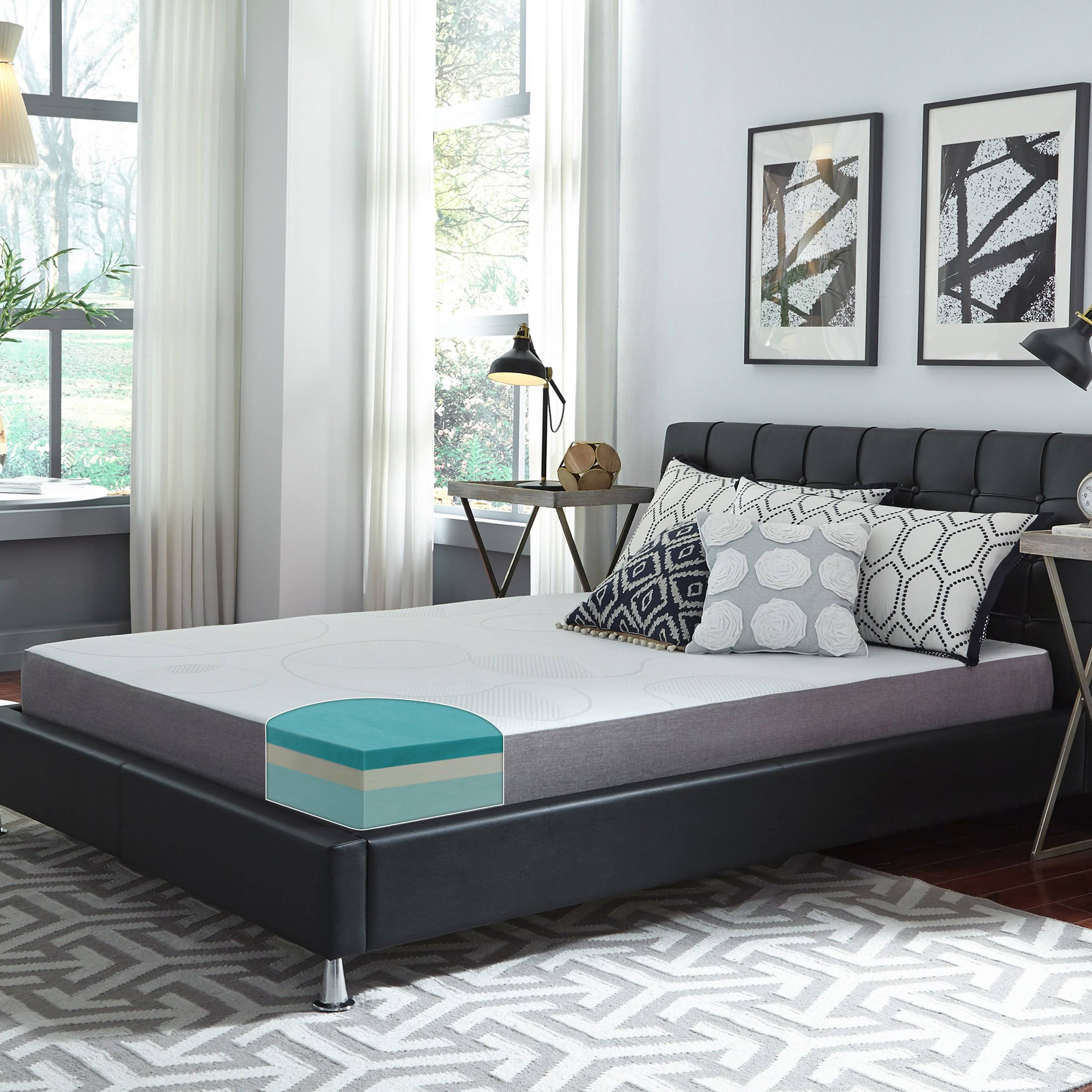 8-Inch Gel Memory Foam Mattress Plush Queen O263