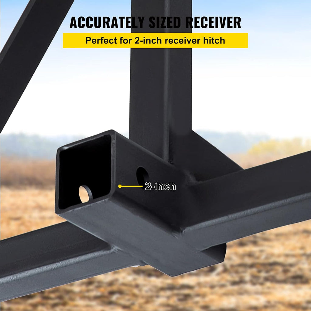 Black 2 Inch Trailer Hitch Receiver Hitch G81646