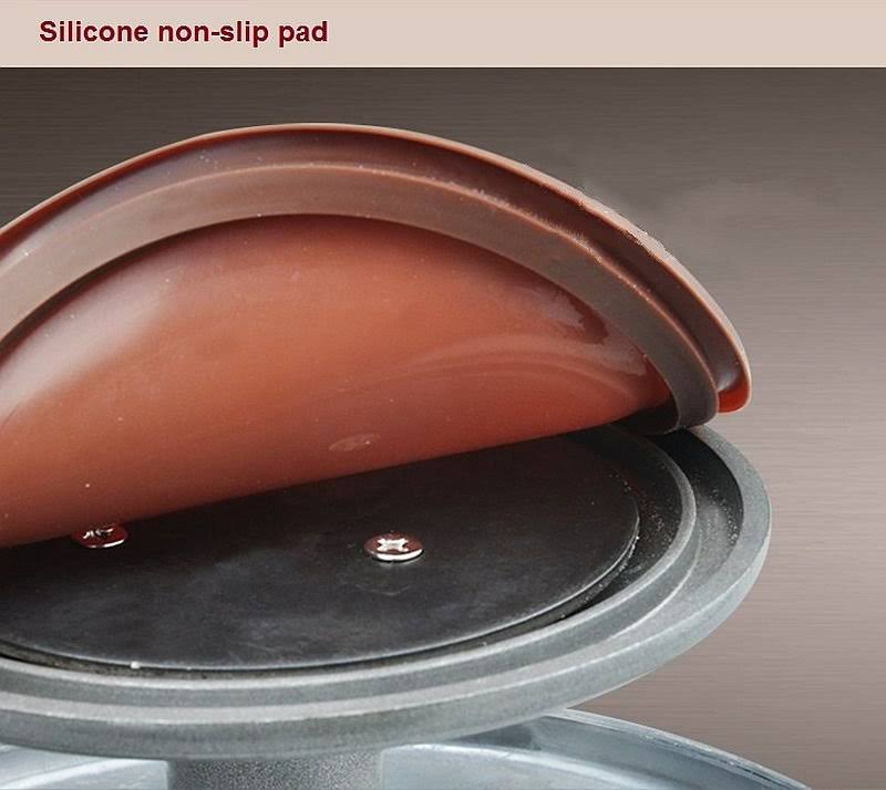 Silver Aluminum Alloy Rotating Cake Turntable Stand P44997