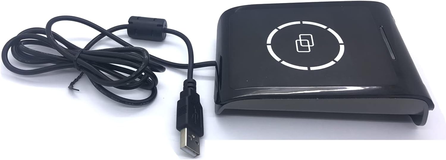 RFID NFC Reader Writer 13.56MHZ USB Contactless Smart Card Reader with 2 Pcs 4442 Cards and 2pcs MF1 Cards R610