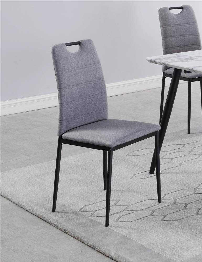 Dining Set with Laminated Wooden Top and 4 Chairs J28508