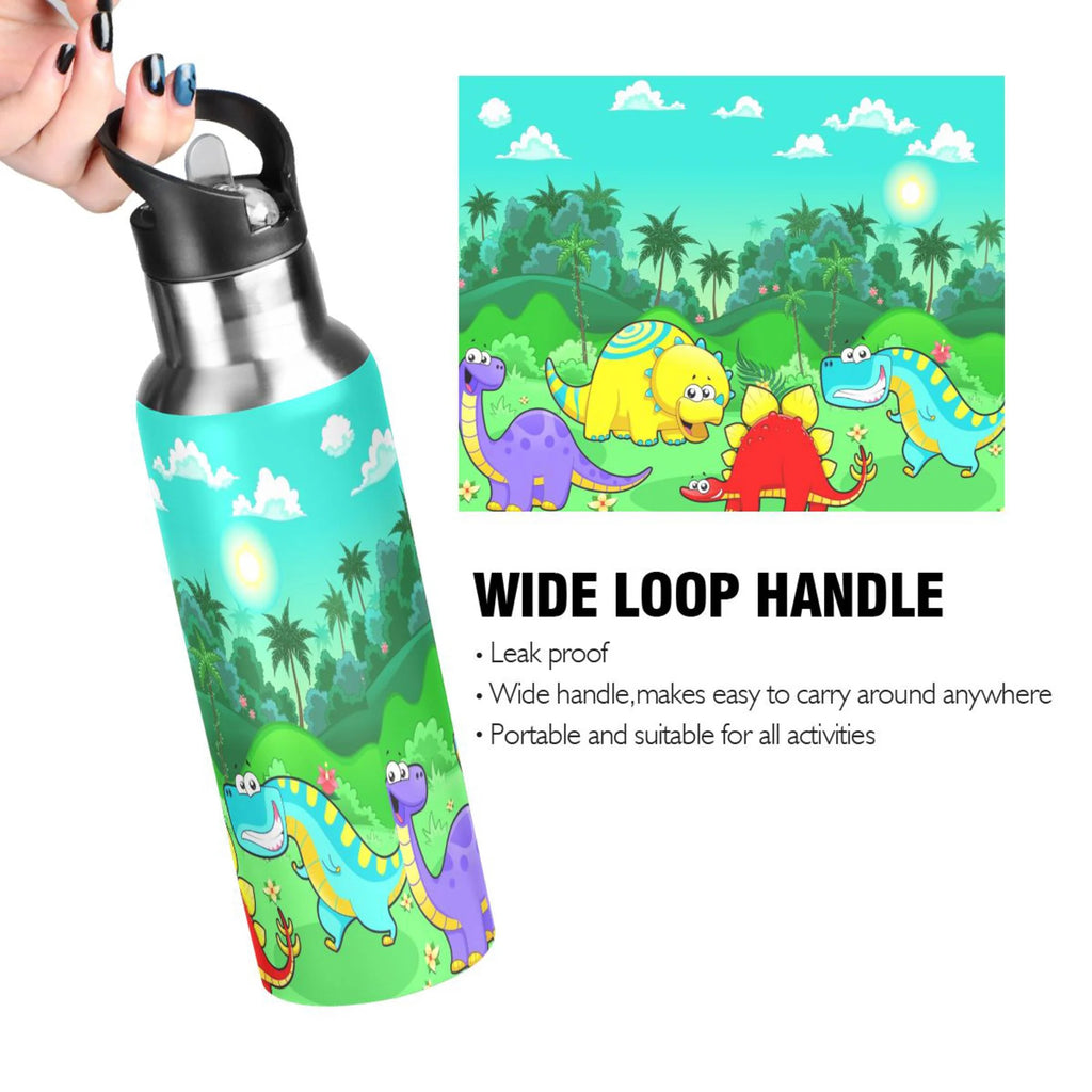 Stainless Steel Vacuum Insulated Water Bottle with Straw Lid 20 OZ E623