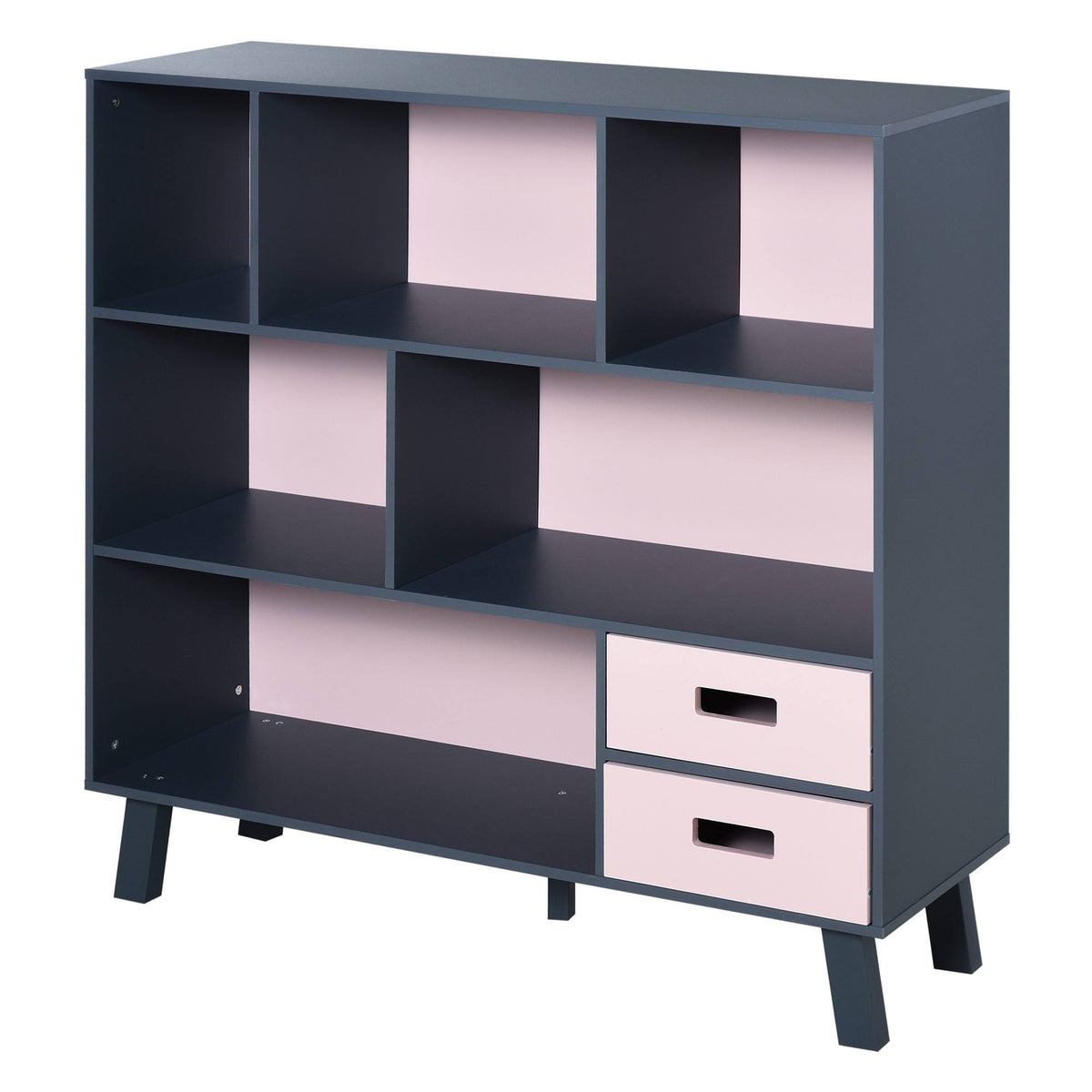 3-Tier Freestanding Child Bookcase with Open Shelves D32062