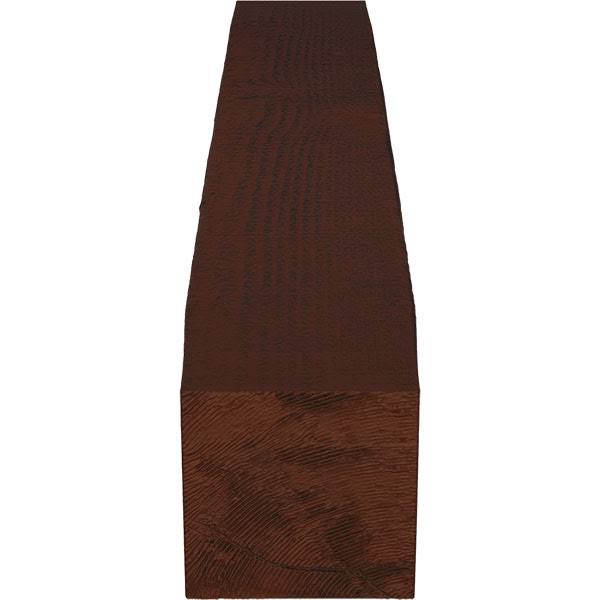 Rough Sawn Faux Wood Fireplace Mantel, Natural Pecan G816