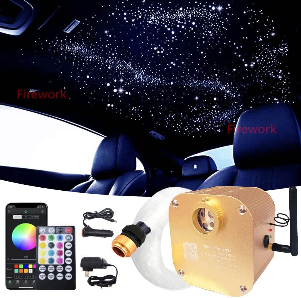 Bluetooth 20W RGBW LED Headliner Light Kit with APP Remote, 900pcs 13.1ft N380999