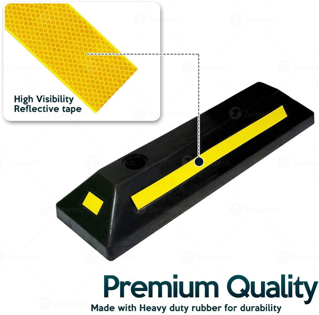 4 Pcs Rubber Parking Guide with Reflective Tape G440259