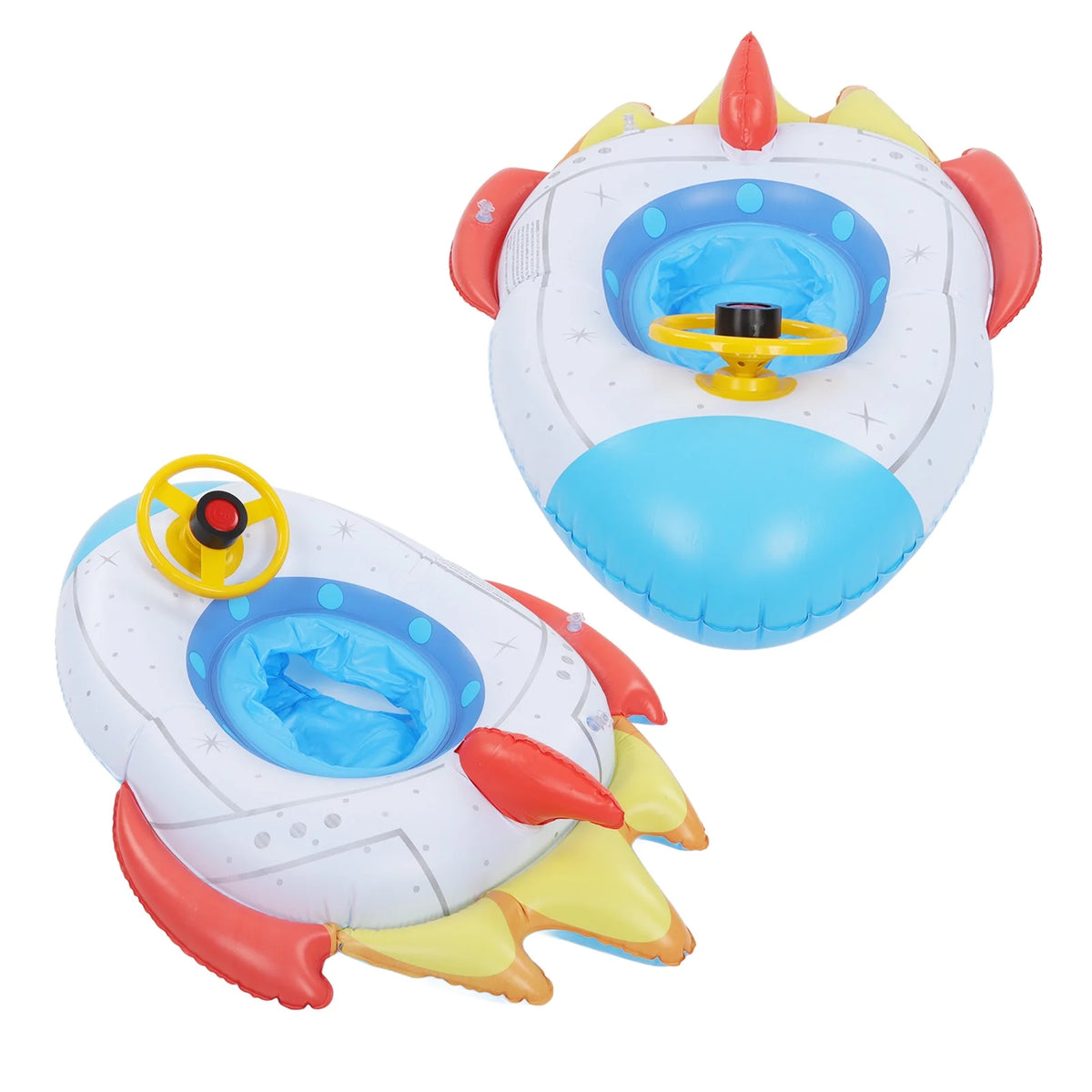 Inflatable Spaceship Pool Float with Steering Wheel K46646