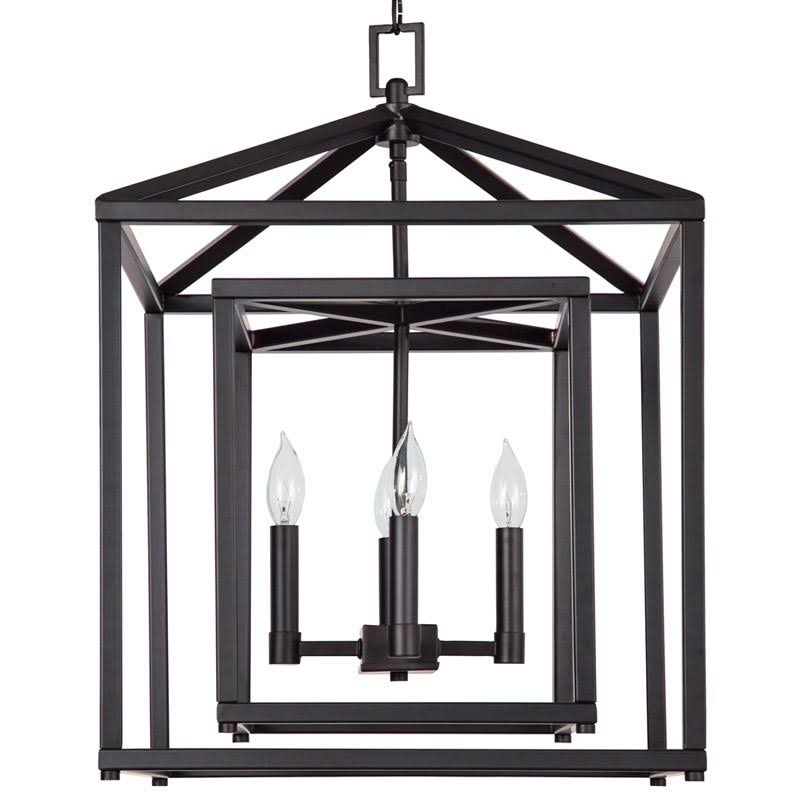 17x22 Wide 4 Light Candle Style Chandelier with Oil Rubbed Bronze W188