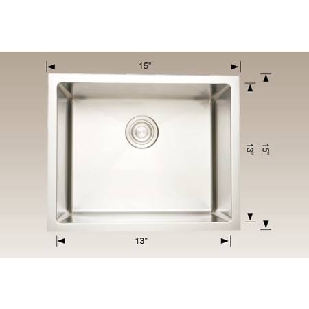 Chrome Stainless Steel Kitchen Sink W63802