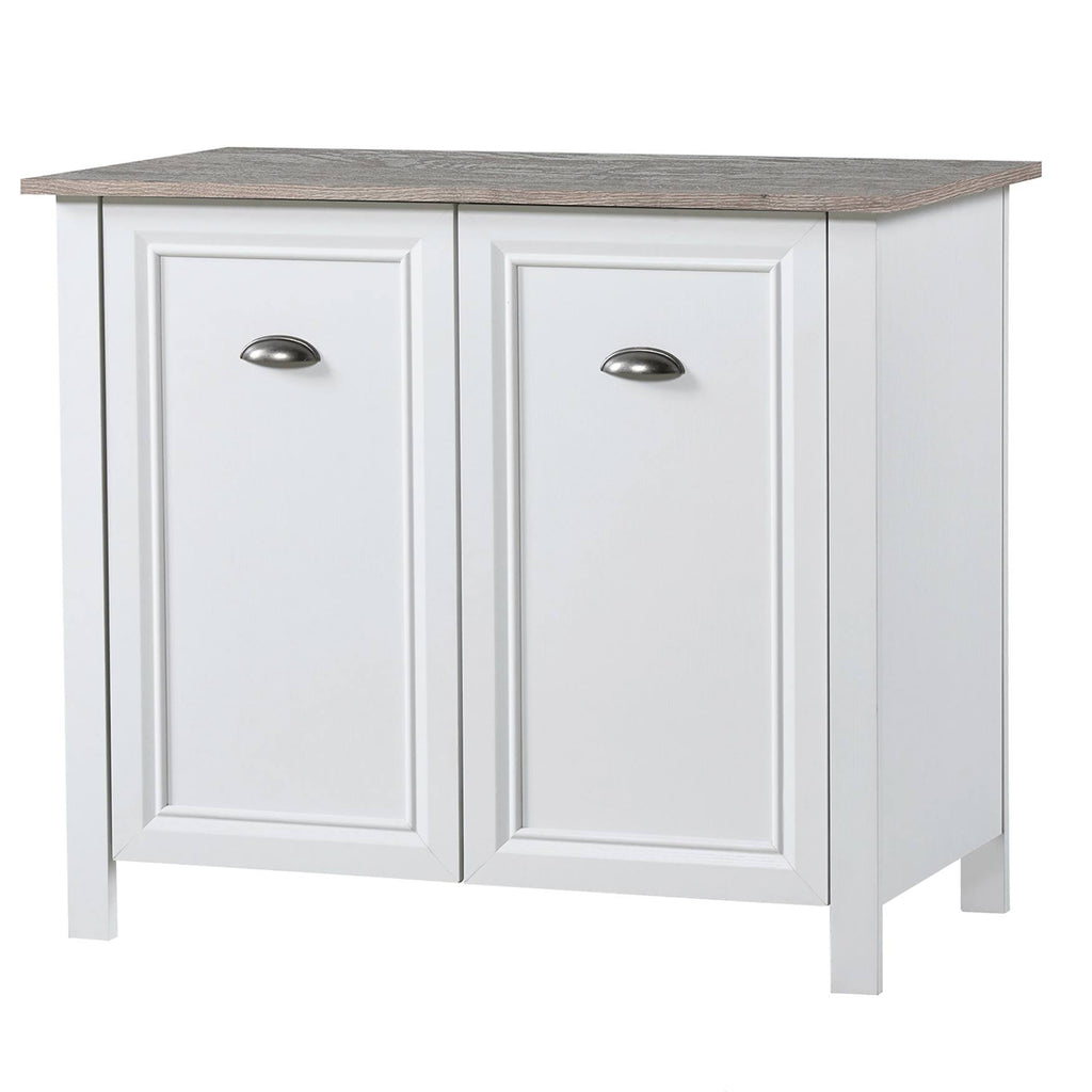 White 2-Door Storage Cabinet D60405