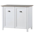 White 2-Door Storage Cabinet D60405