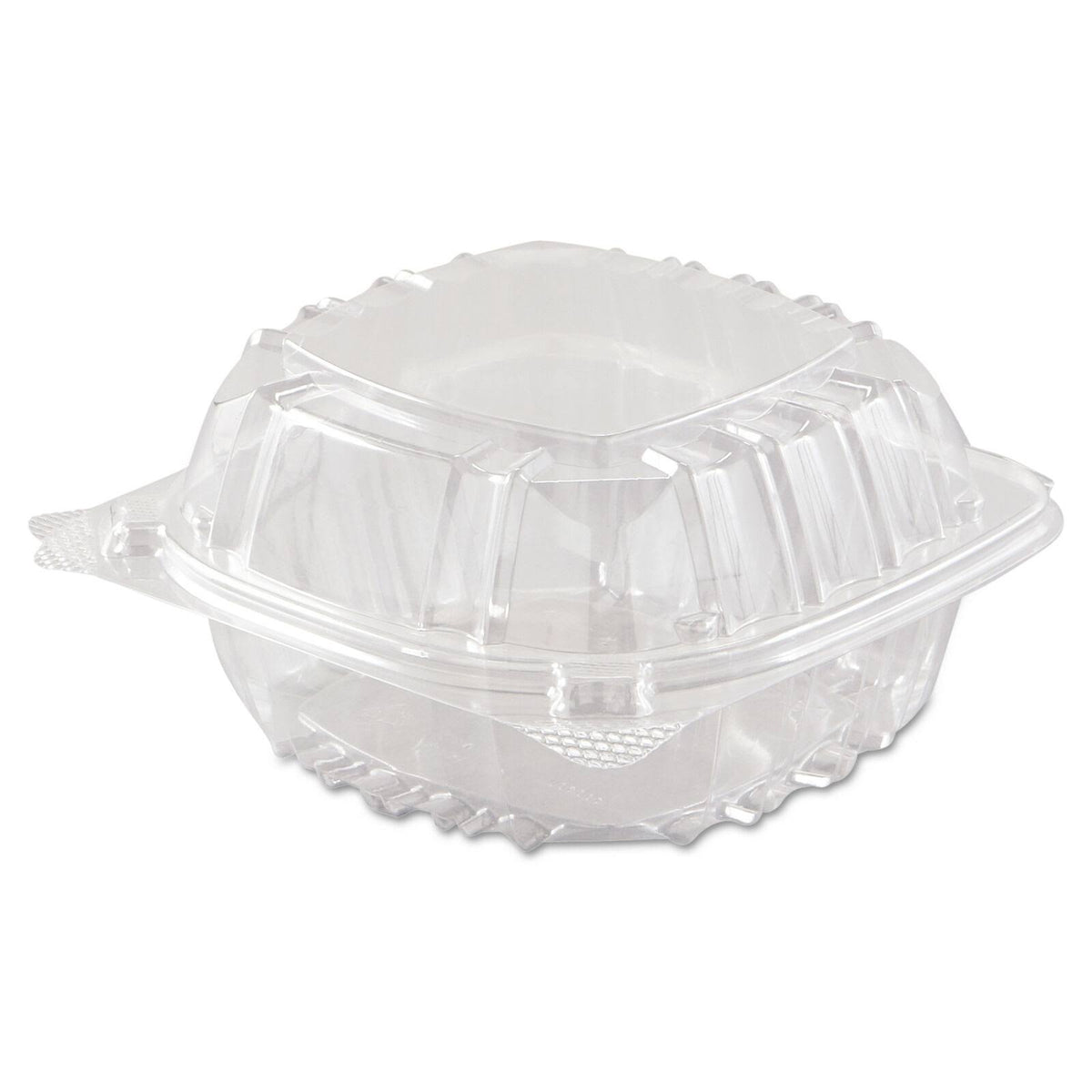 Clear Hinged-Lid Plastic Containers, 500/Carton H8356