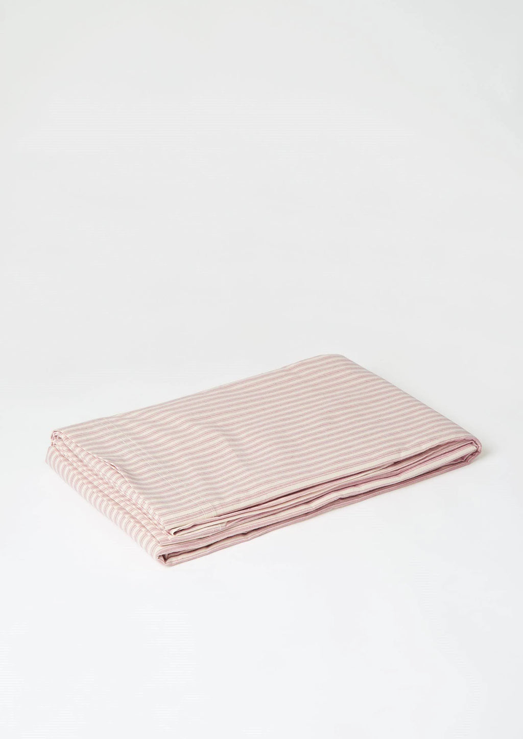 Ecru/Rose Organic Cotton Flat Sheet M376