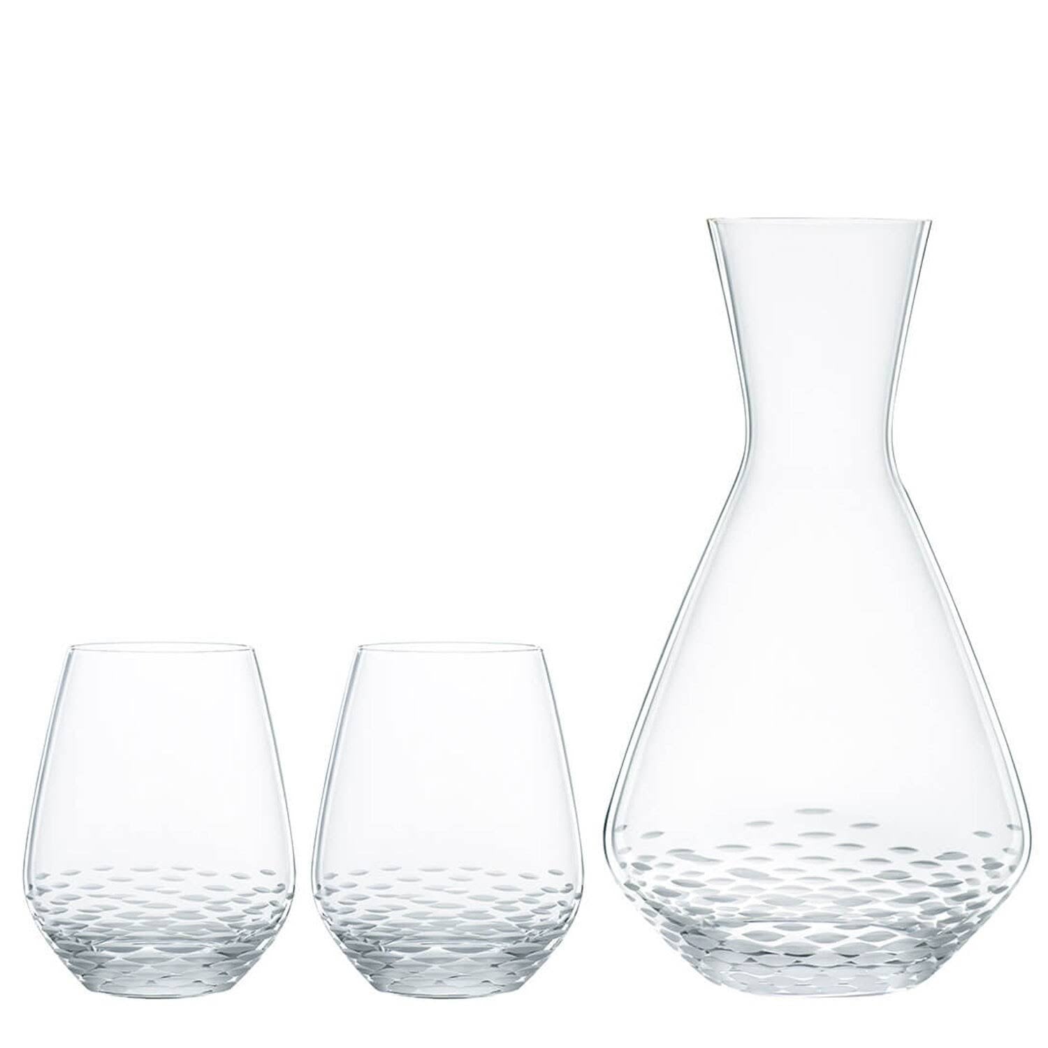 Carafe Set 3 Pcs Crystal Glass Clear K318330
