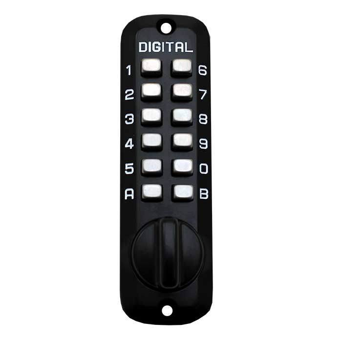 Black Mechanical Double Combination Deadbolt Lock L3183