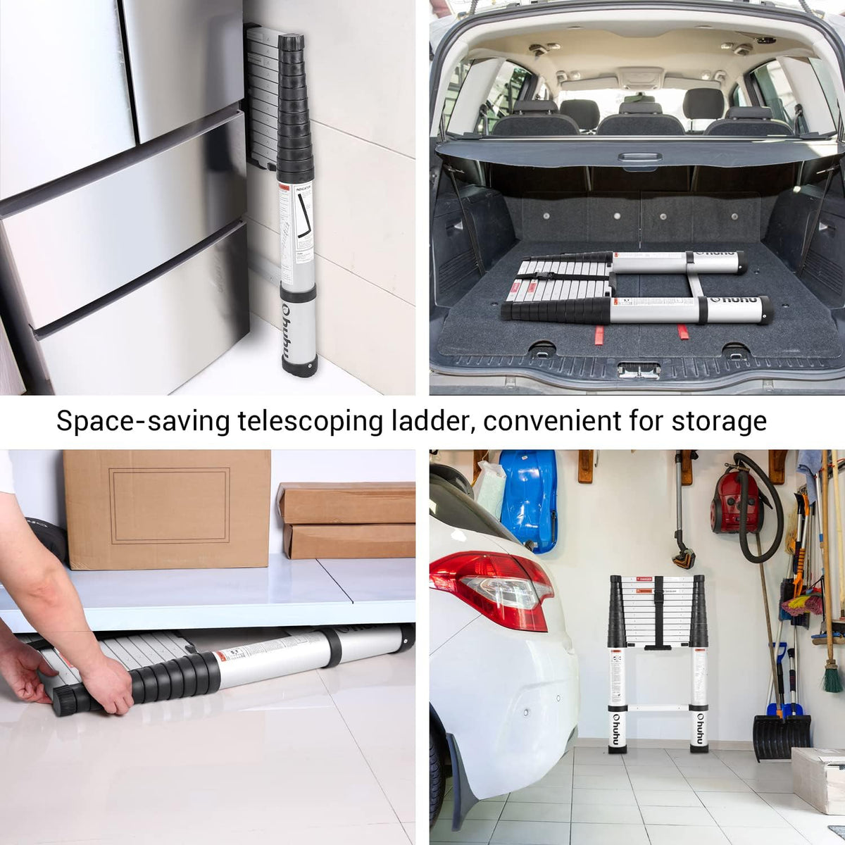 Telescoping Aluminum 12.5 FT Extension Ladder M509861