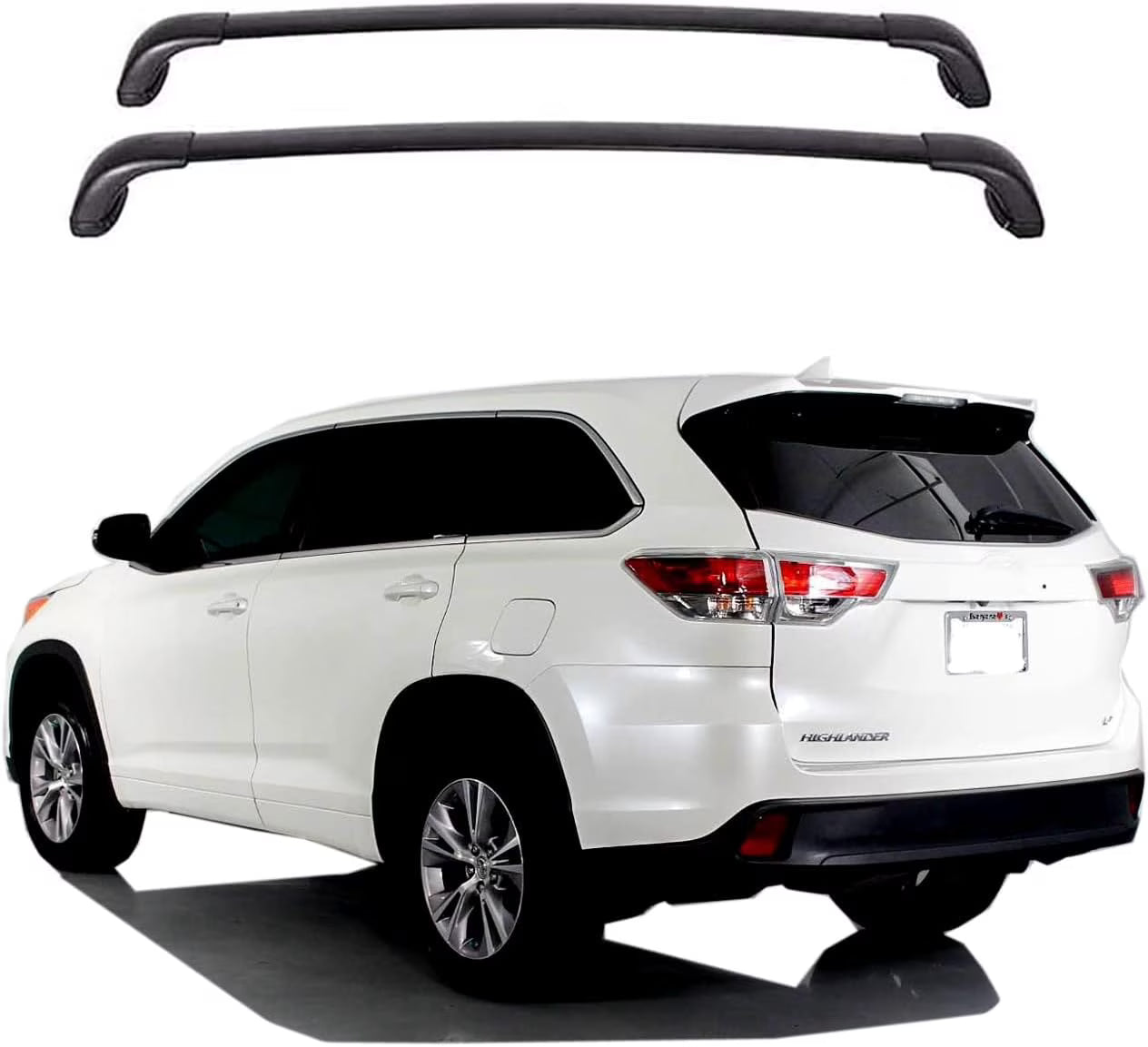 Black Aluminum Roof Rack Crossbars A387