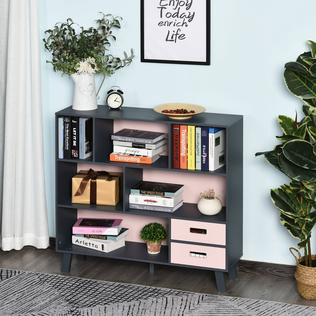 3-Tier Freestanding Child Bookcase with Open Shelves D32062