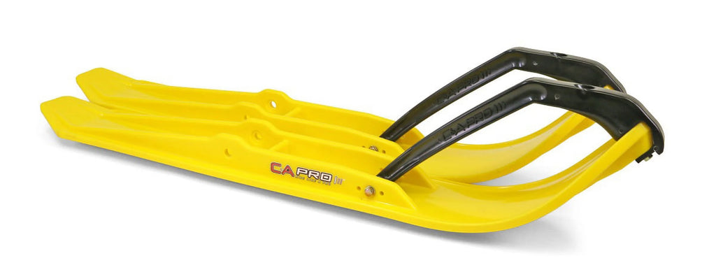 Yellow XPT Snowmobile Skis with 9" Shaper Bars Complete Kit O930