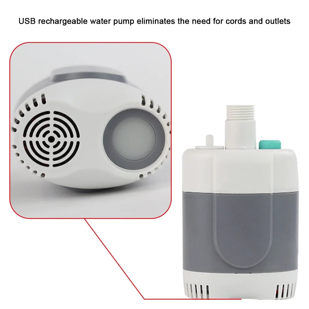 Portable Shower Camping Shower Handheld Electric USB Rechargeable Showerhead U65337