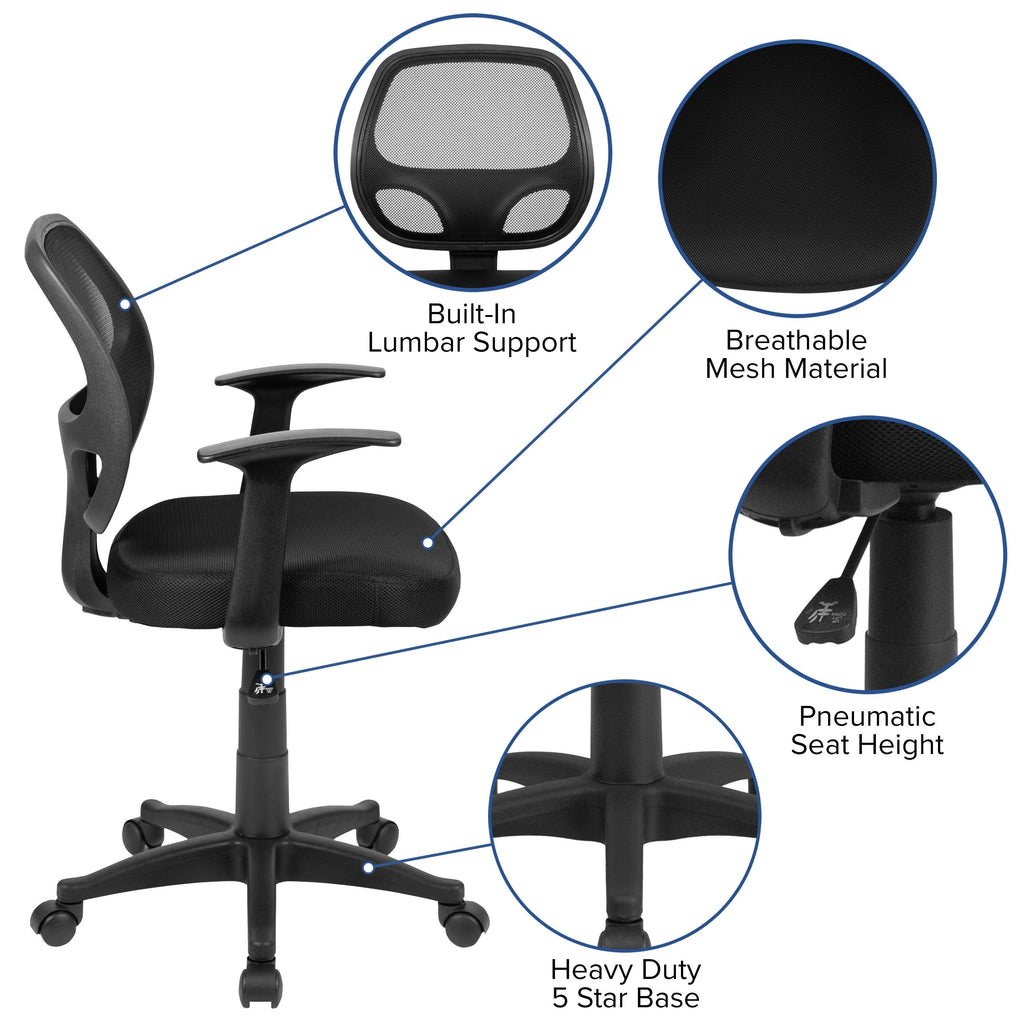 Black Mesh Computer Chair P61736