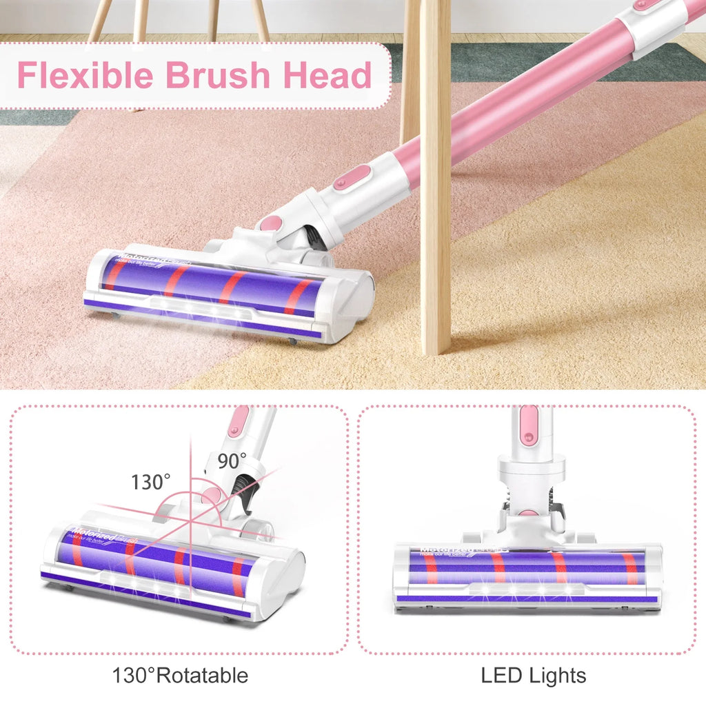 Cordless Stick Vacuum Cleaner with 2200mAh Lithium Batteries E788