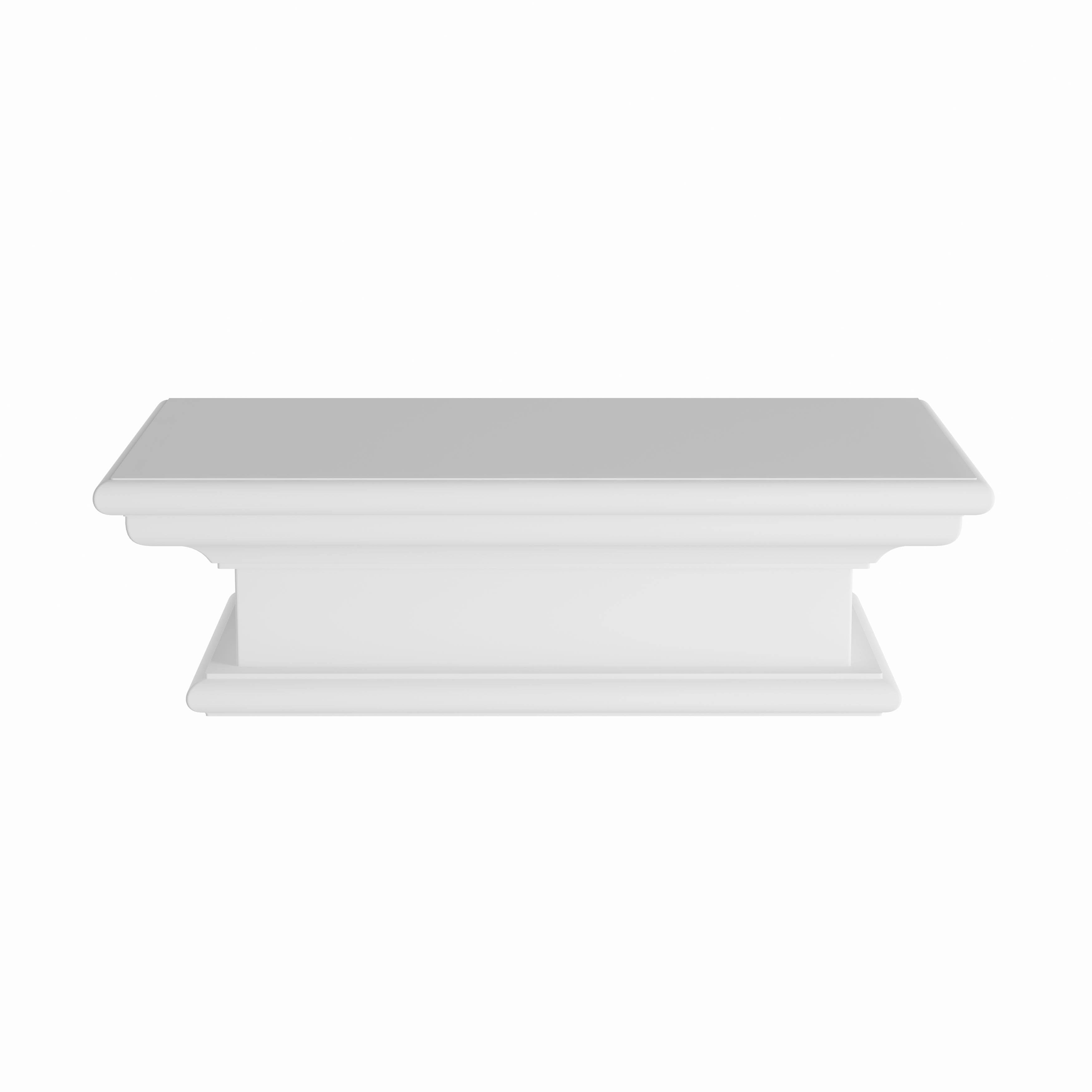 White Floating Wall Shelf H3631