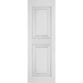 Primed Sapele Mahogany Raised Panel Shutters Pair V23153