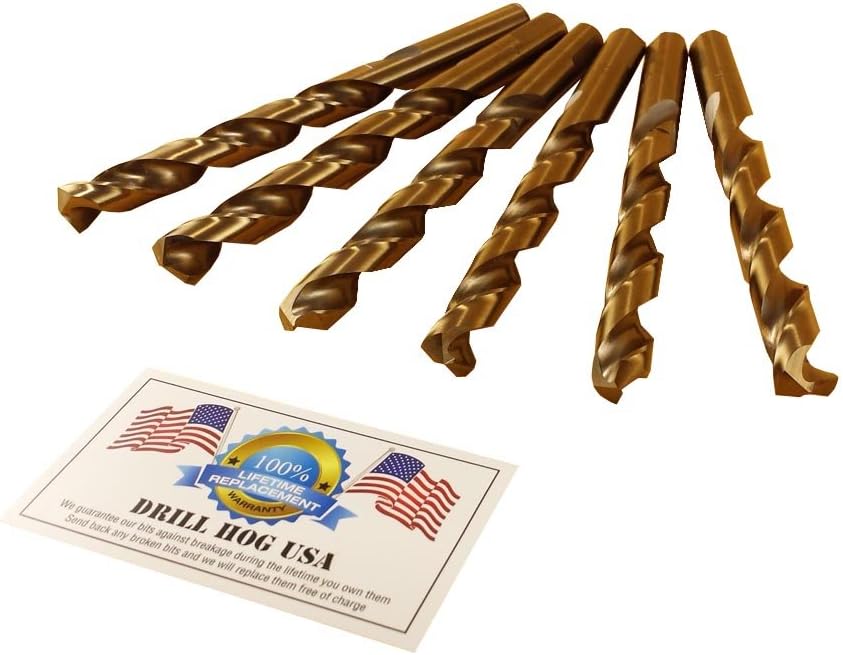 1/2" Cobalt M42 Drill Bits 6 Pack T3571
