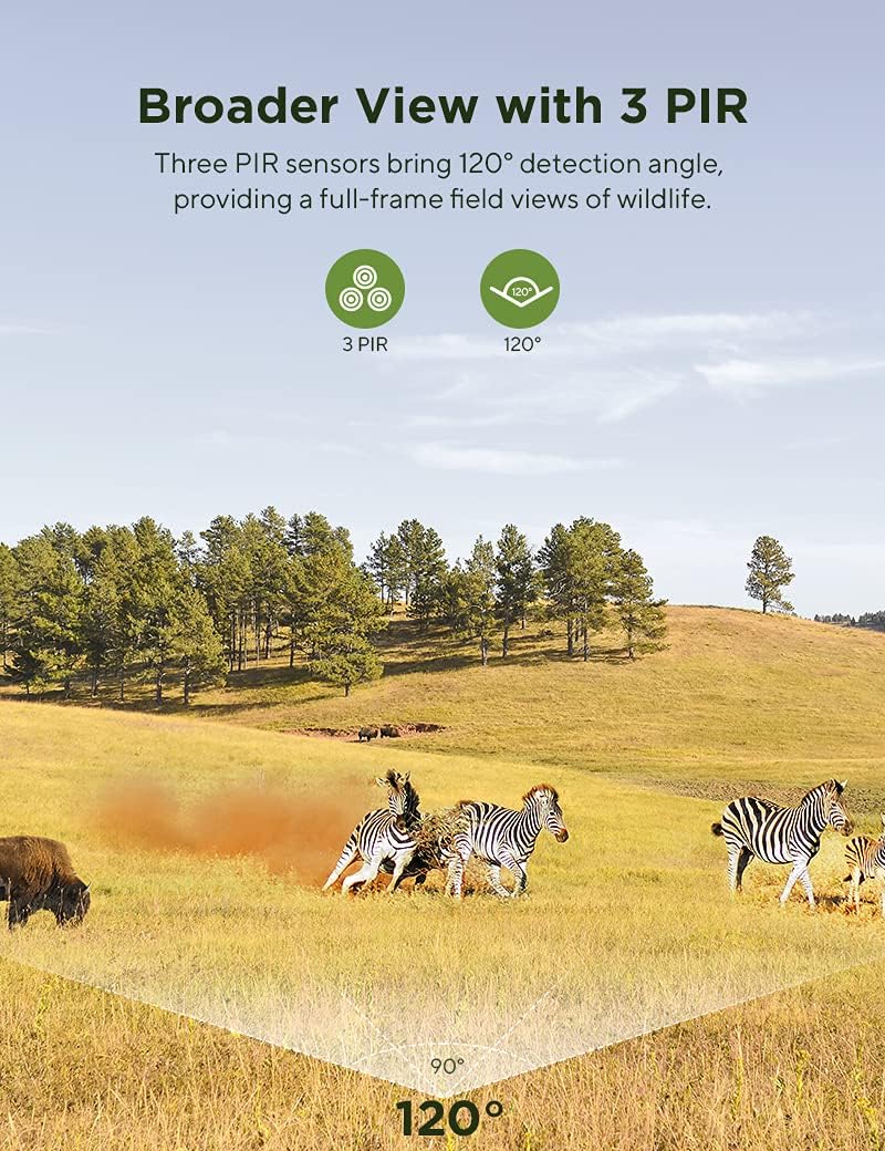 WiFi Bluetooth 30MP 1296P Hunting Camera with IR Night Vision and IP66 Waterproof O38733