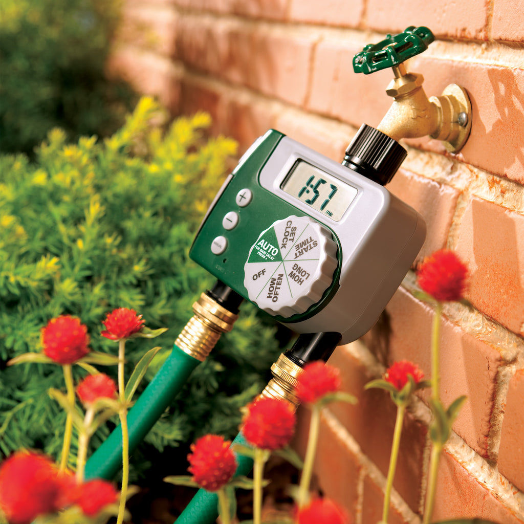 LCD 2-Port Digital Hose Faucet Timer M54068