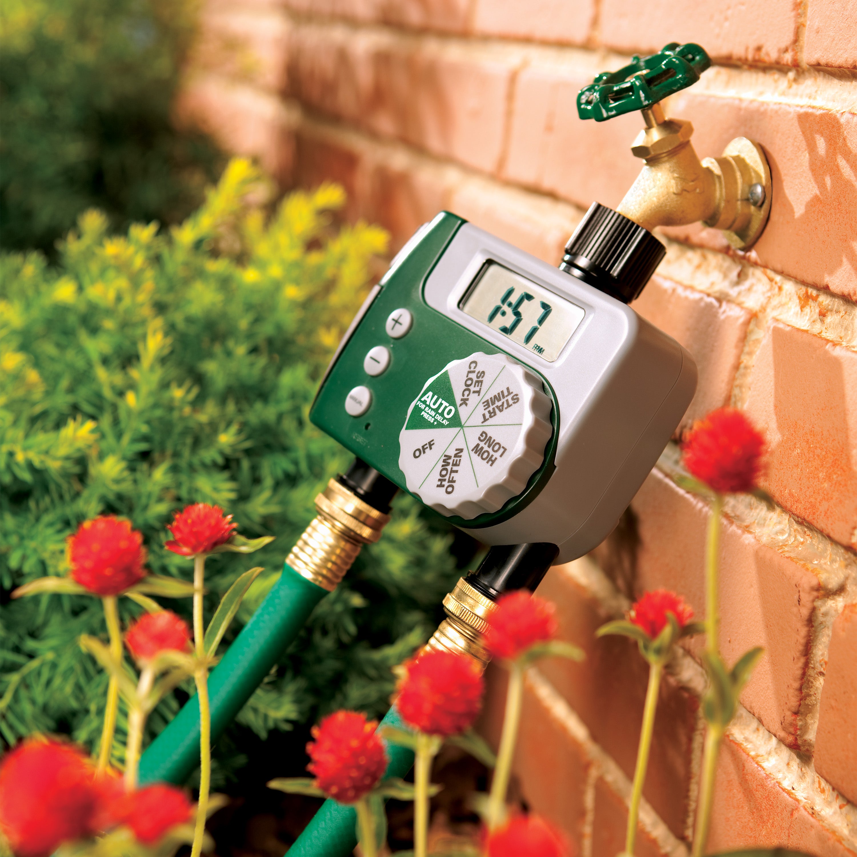 LCD 2-Port Digital Hose Faucet Timer M54068